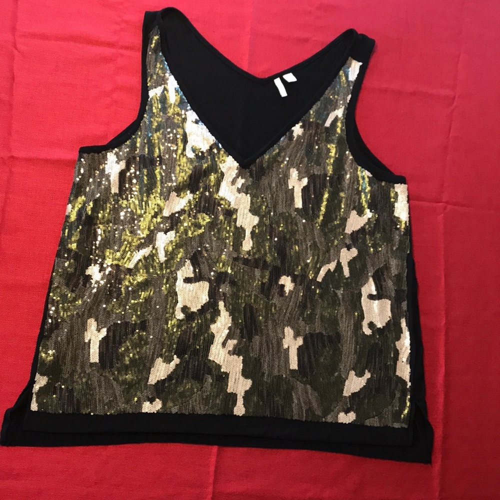 Cato sequined oversize tank -wear as second layer